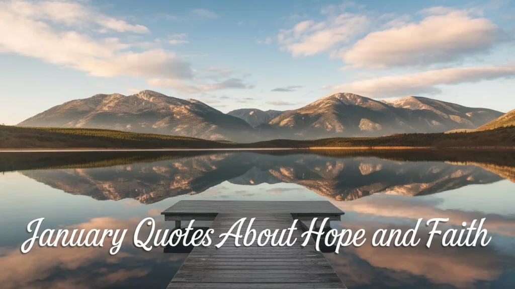 January Quotes About Hope and Faith