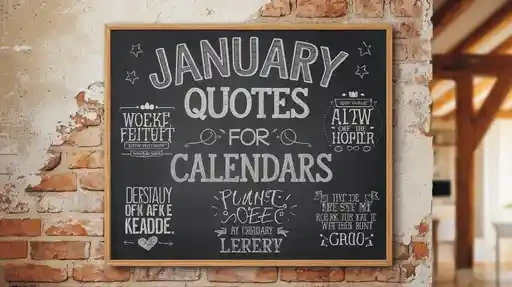 January Quotes for Calendars