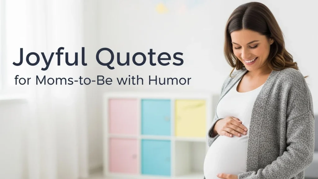 Joyful Quotes for Moms-to-Be with Humor