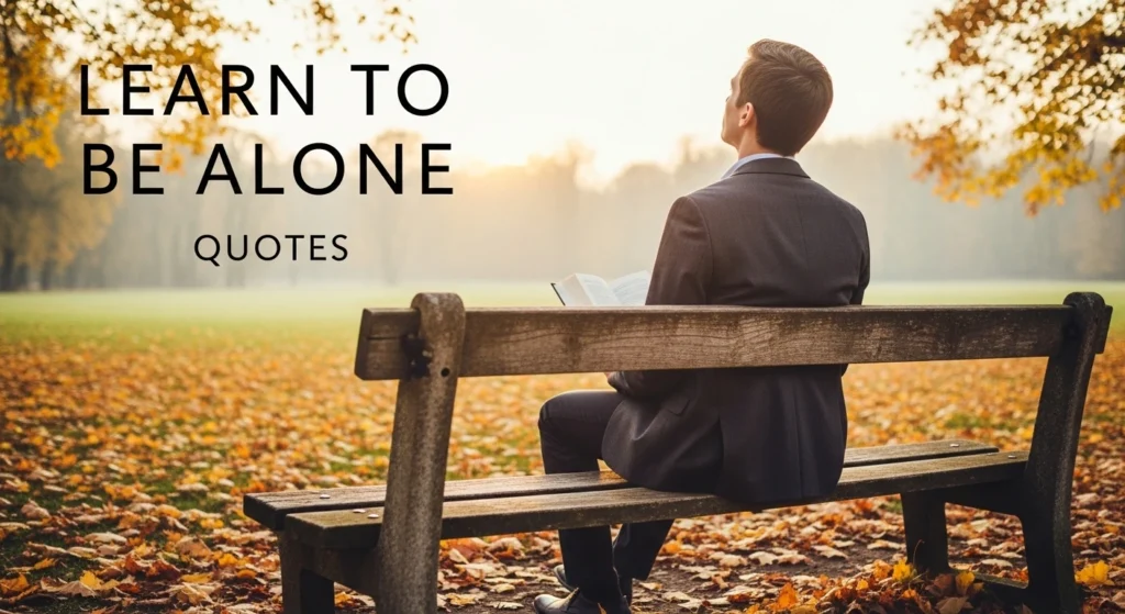 Learn to Be Alone Quotes