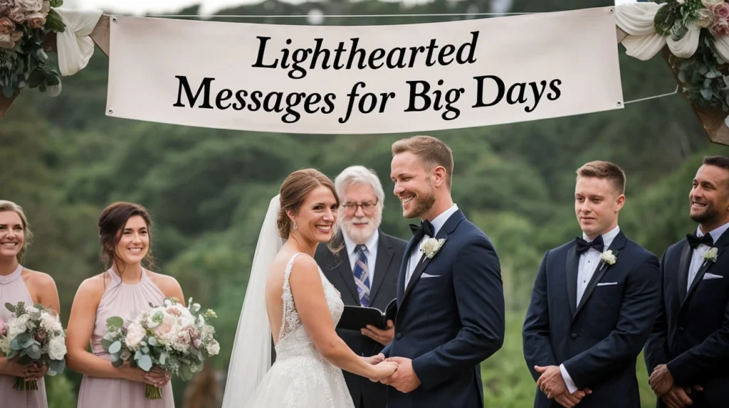 Lighthearted Messages for Big Days