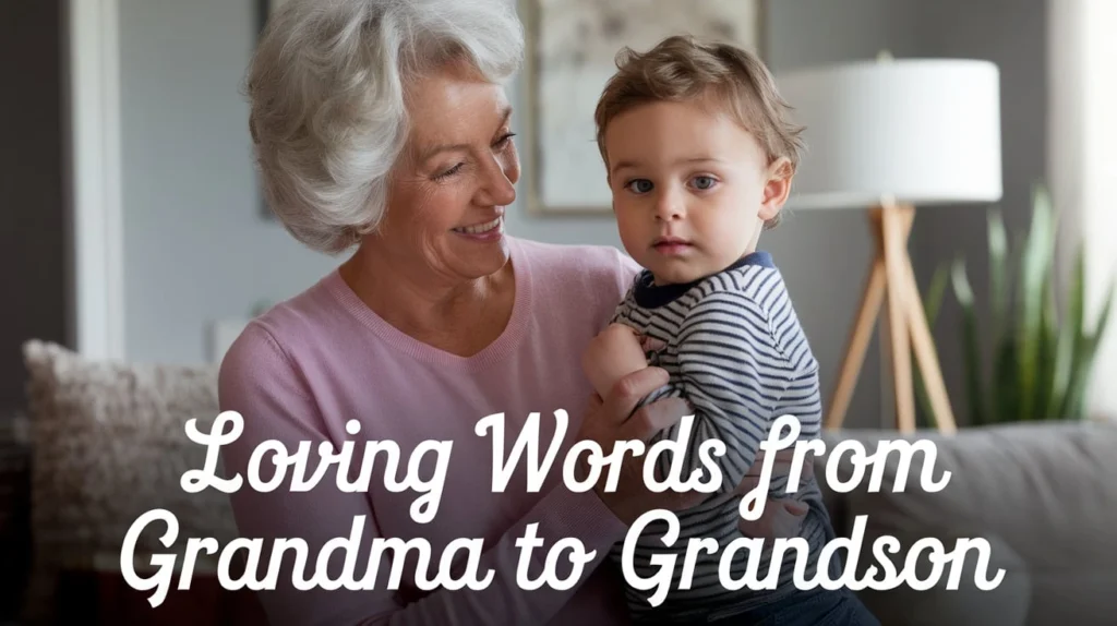 Loving Words From Grandma to Grandson