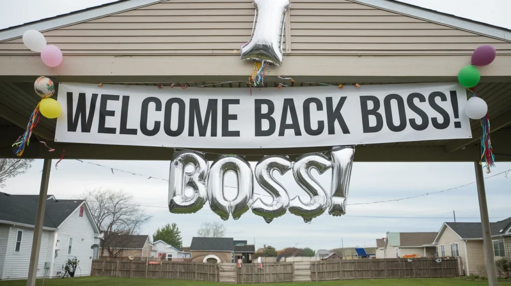 Meaningful Welcome Back Captions for Boss