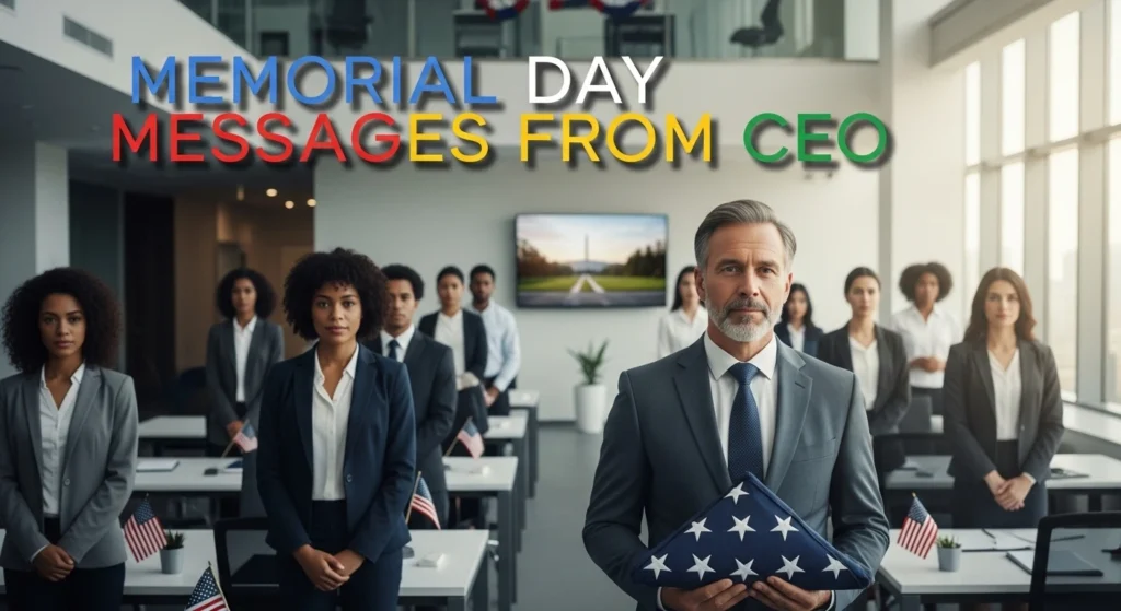 Memorial Day Messages From CEO