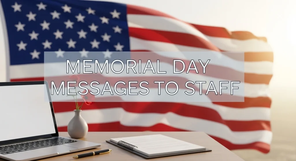 Memorial Day Messages to Staff
