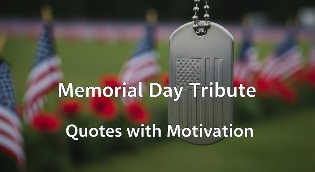 Memorial Day Tribute Quotes with Motivation