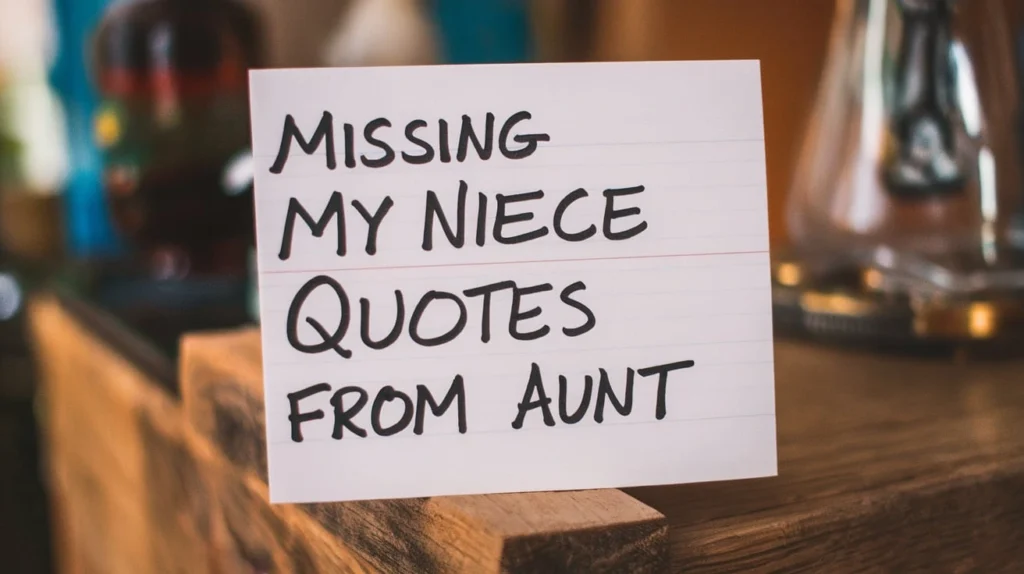 Missing My Niece Quotes From Aunt