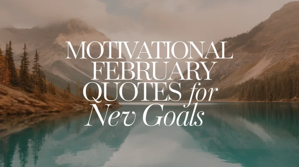 Motivational February Quotes for New Goals