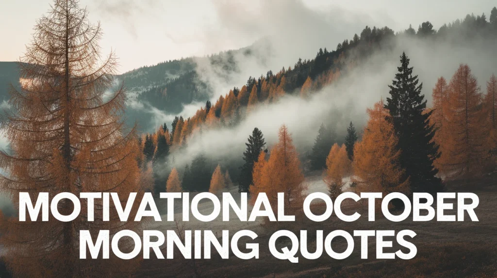 Motivational October Morning Quotes