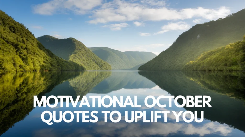 Motivational October Quotes to Uplift You