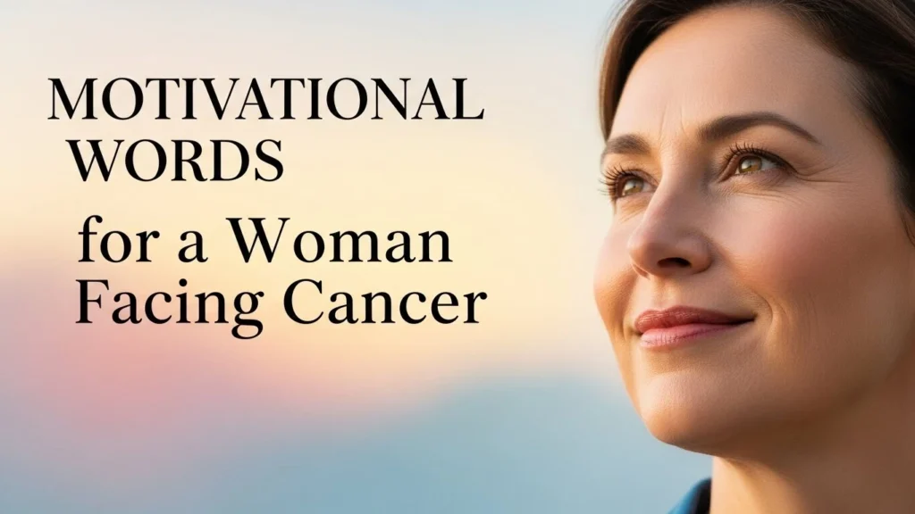 Motivational Words for a Woman Facing Cancer