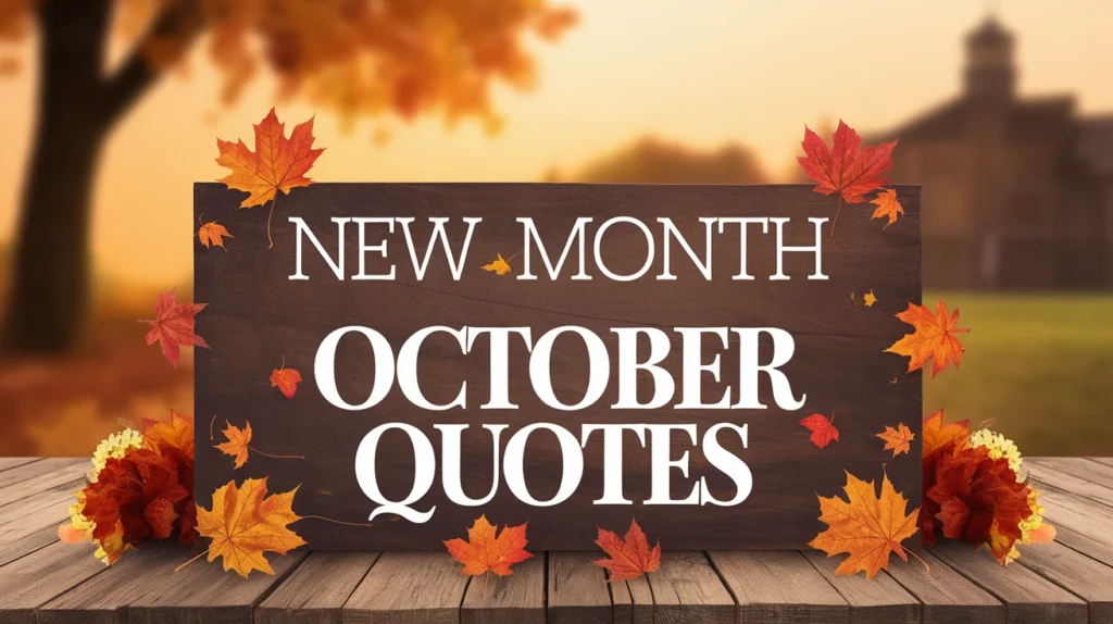 New Month October Quotes