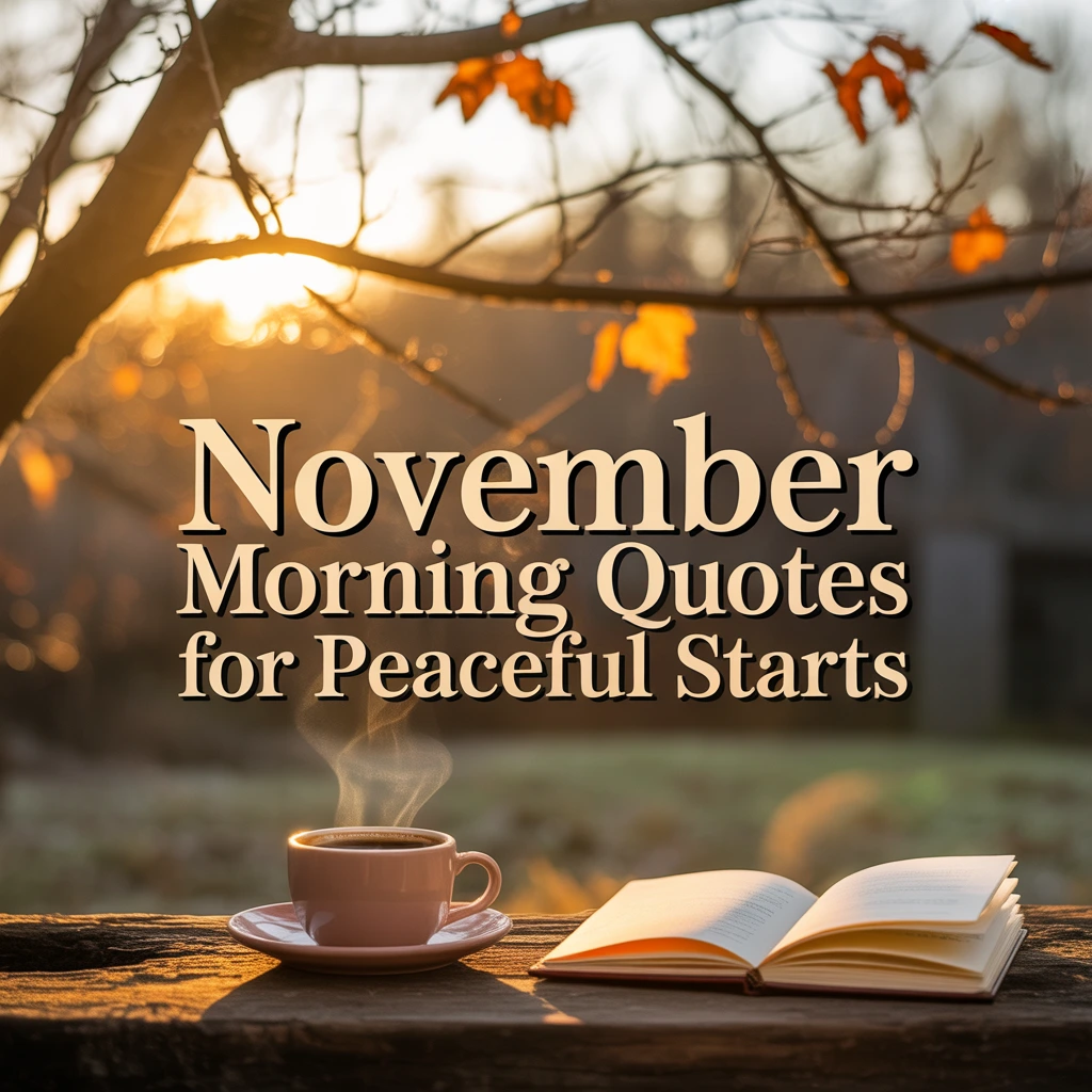 November Morning Quotes for Peaceful Starts