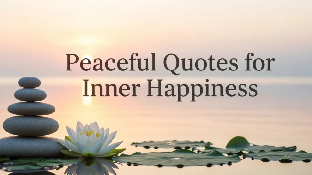 Peaceful Quotes for Inner Happiness