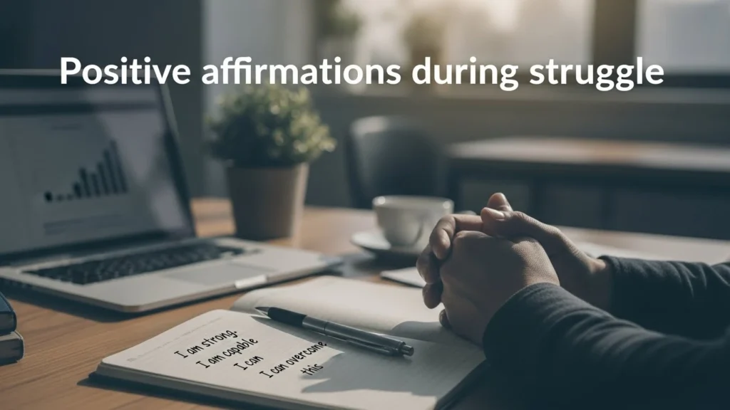 Positive affirmations during struggle