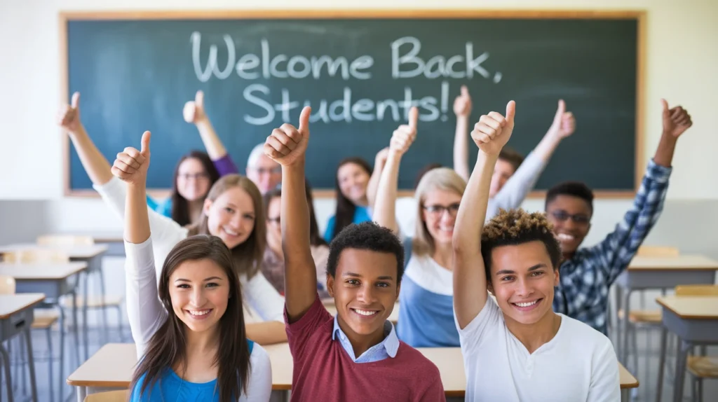 Positive Welcome Back Lines for Students