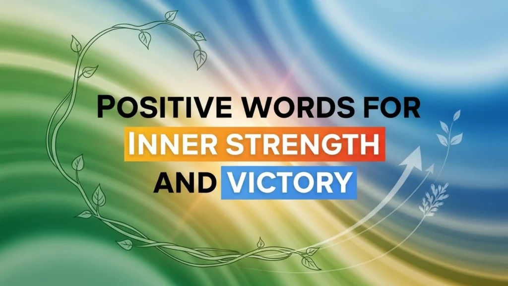 Positive Words for Inner Strength and Victory