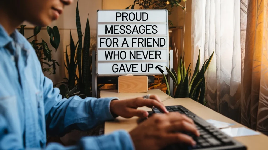 Proud Messages for a Friend Who Never Gave Up
