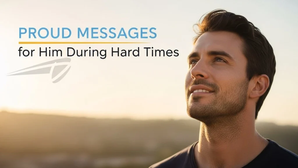 Proud Messages for Him During Hard Times