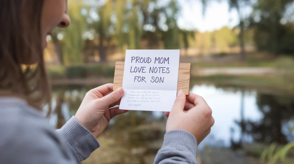 Proud Mom Love Notes for Son