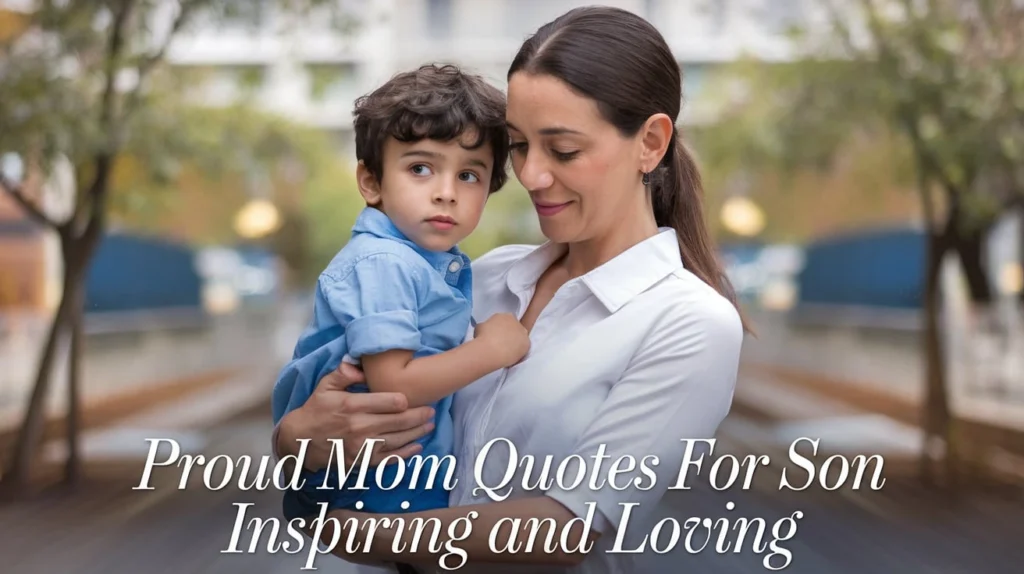 Proud Mom Quotes for Son Inspiring and Loving