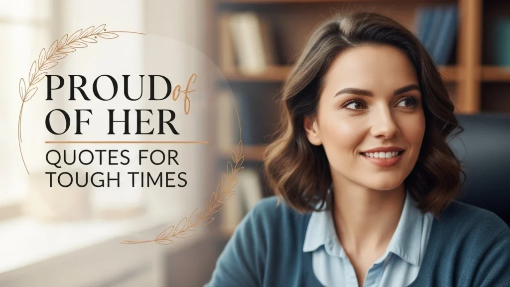 Proud of Her Quotes for Tough Times
