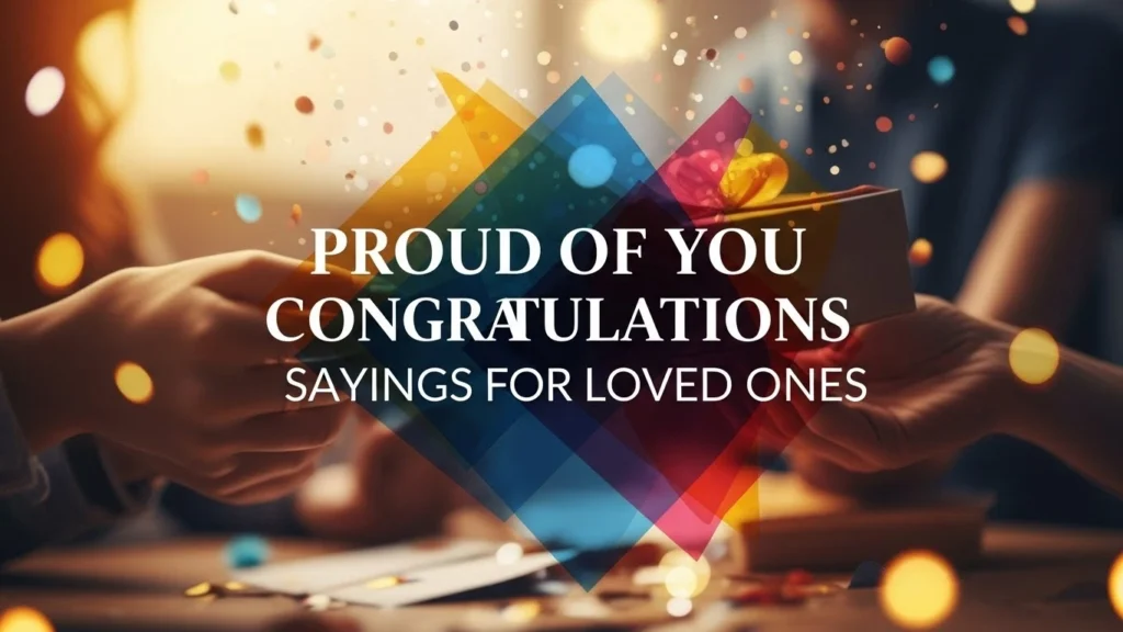 Proud of You Congratulations Sayings for Loved Ones