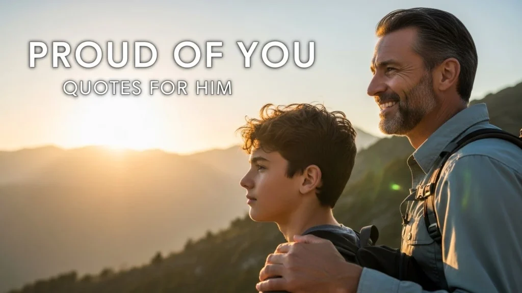 Proud of You Quotes for Him