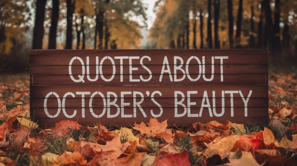 Quotes About October’s Beauty