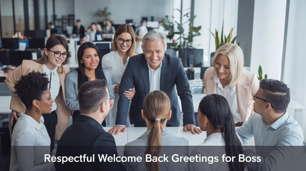 Respectful Welcome Back Greetings for Boss