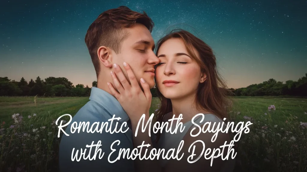 Romantic Month Sayings with Emotional Depth