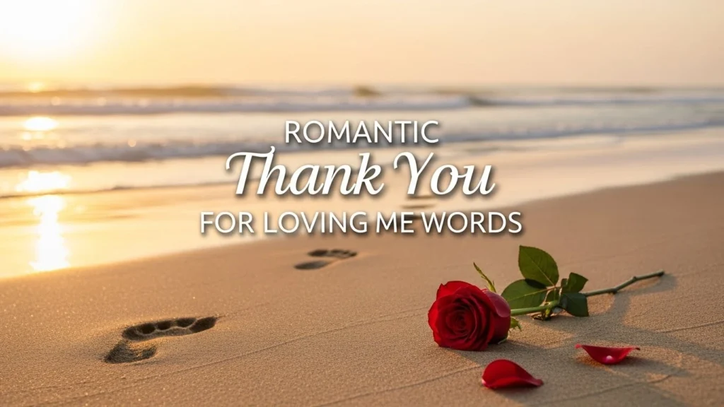 Romantic Thank You for Loving Me Words