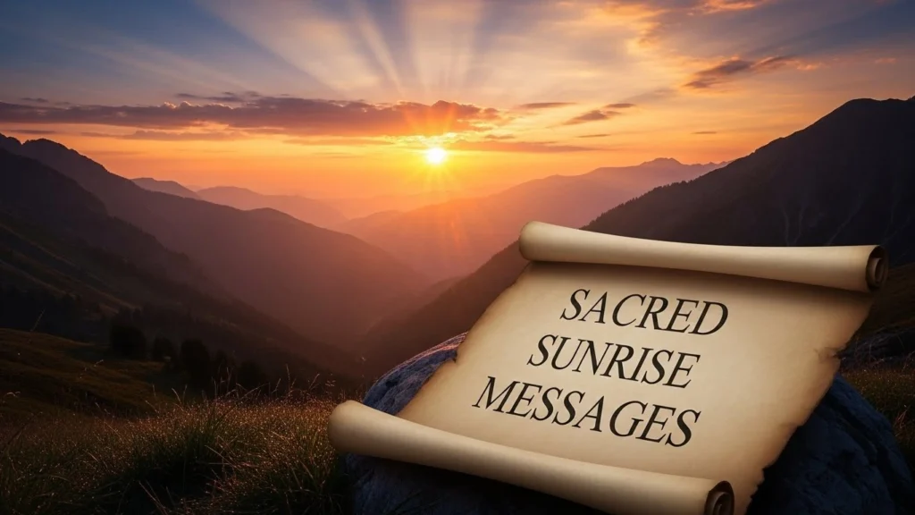 Sacred Sunrise Messages