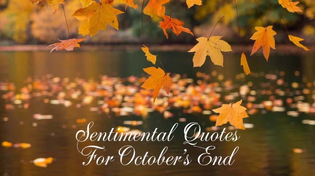 Sentimental Quotes for October’s End