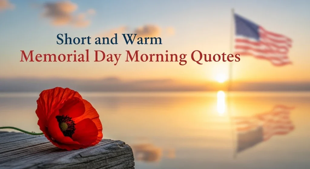 Short and Warm Memorial Day Morning Quotes