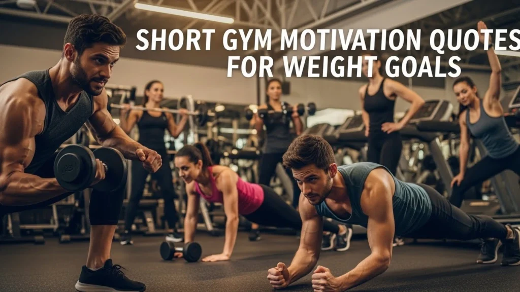 Short Gym Motivation Quotes for Weight Goals