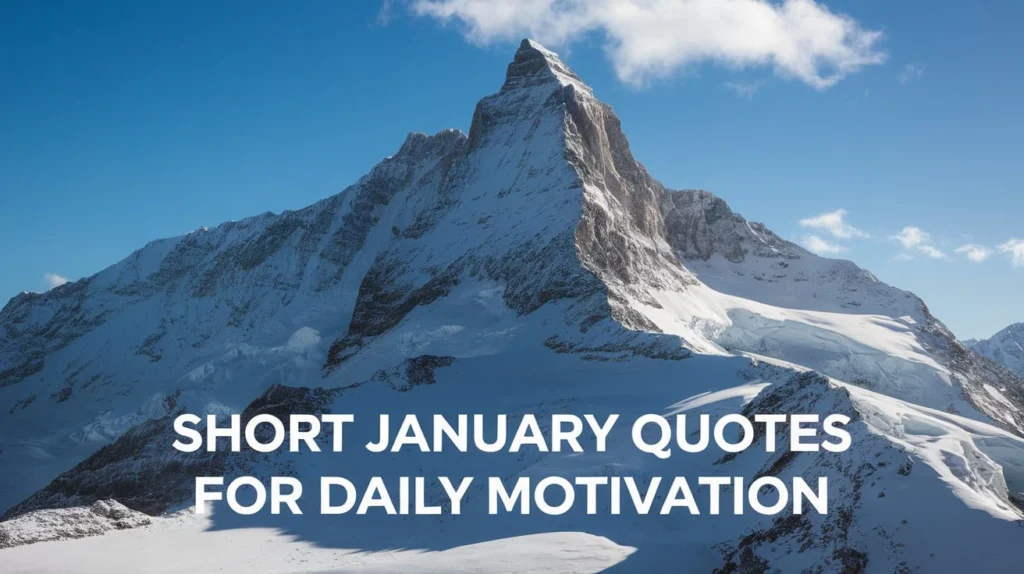 Short January Quotes for Daily Motivation