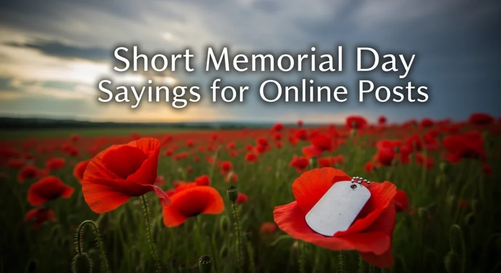 Short Memorial Day Sayings for Online Posts