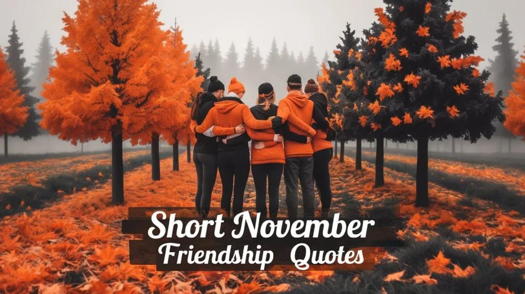 Short November Friendship Quotes