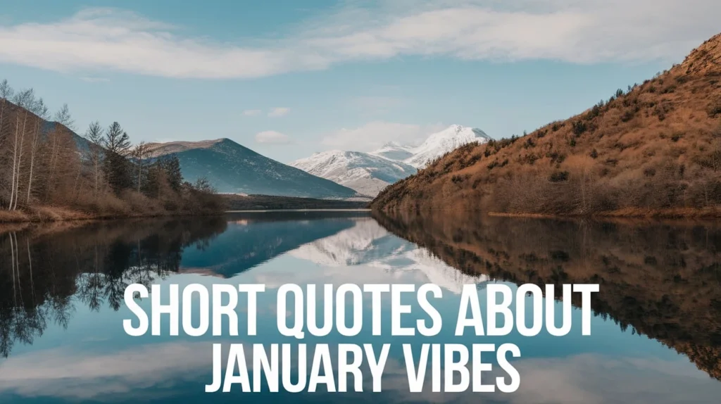 Short Quotes About January Vibes