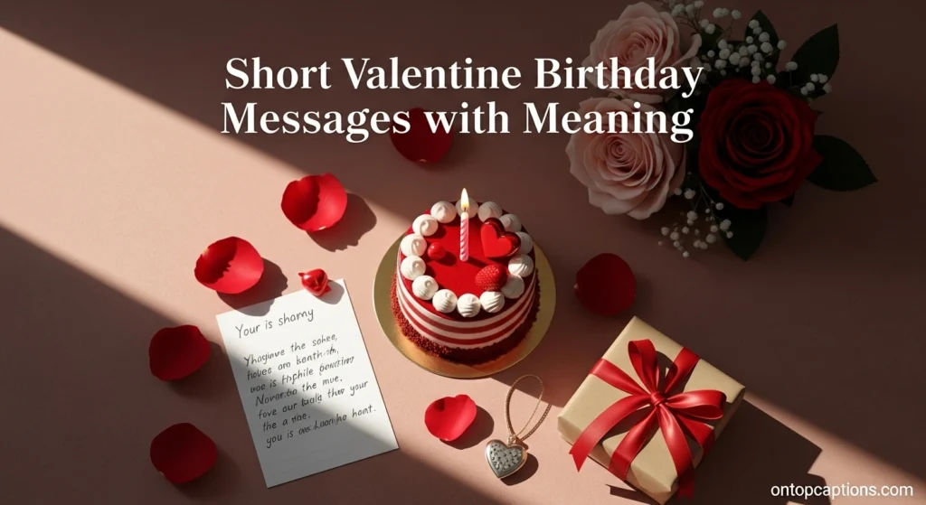 Short Valentine Birthday Messages with Meaning