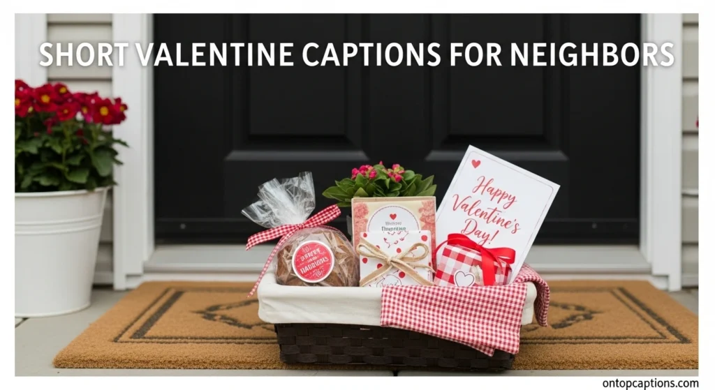 Short Valentine Captions for Neighbors