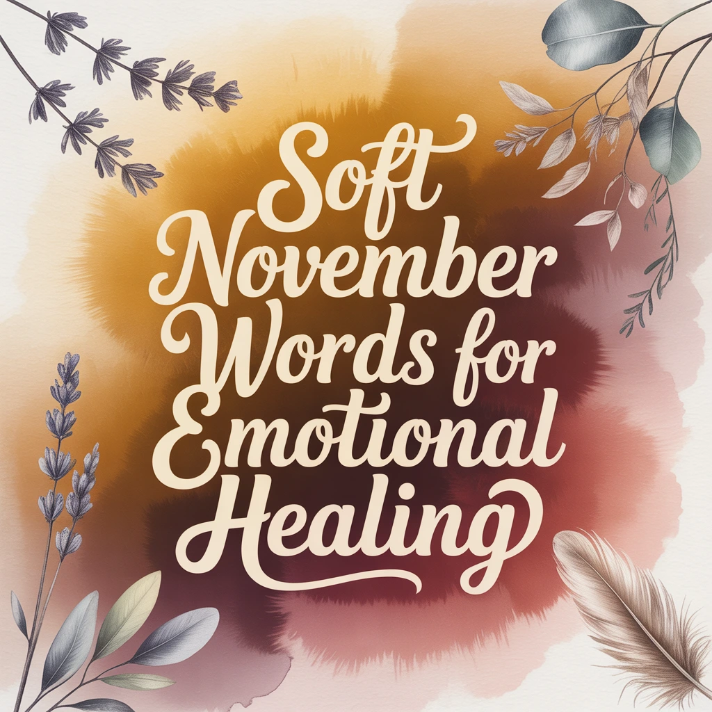 Soft November Words for Emotional Healing
