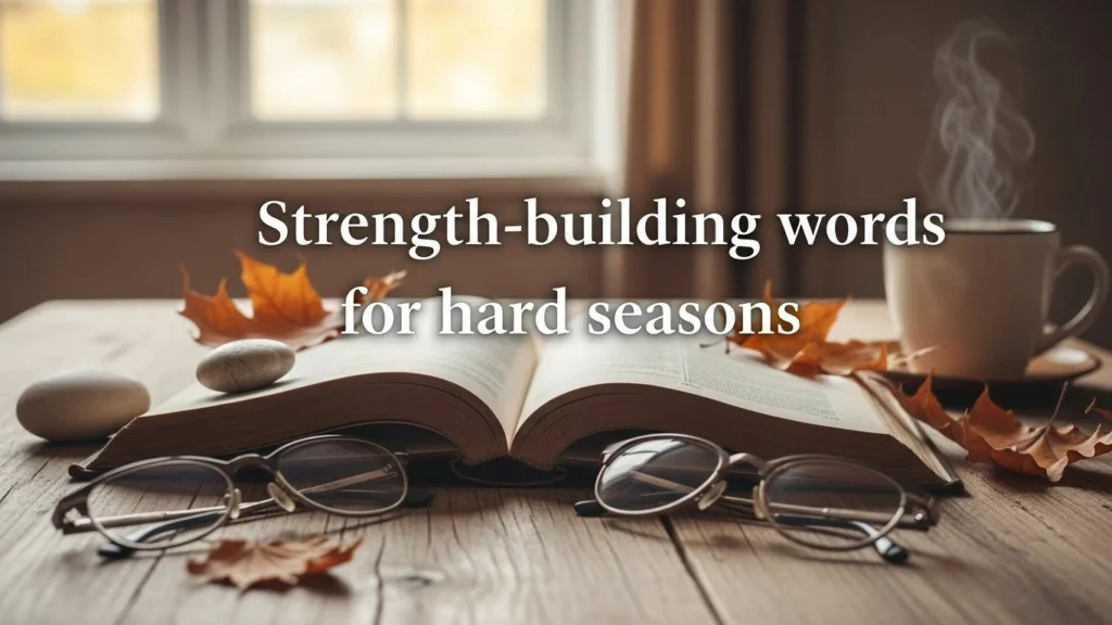 Strength-building words for hard seasons