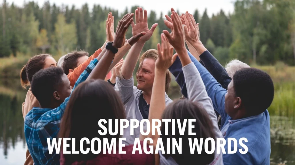 Supportive Welcome Again Words