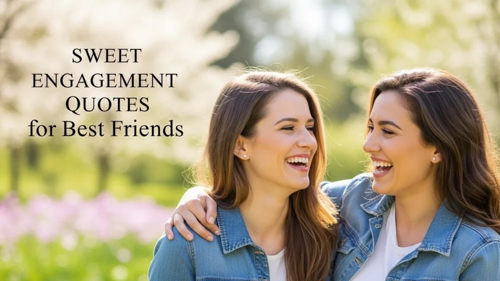 Sweet Engagement Quotes for Best Friends
