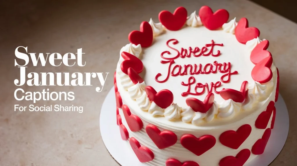 Sweet January Love Captions for Social Sharing