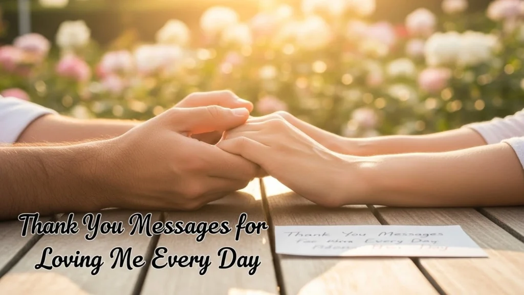 Thank You Messages for Loving Me Every Day