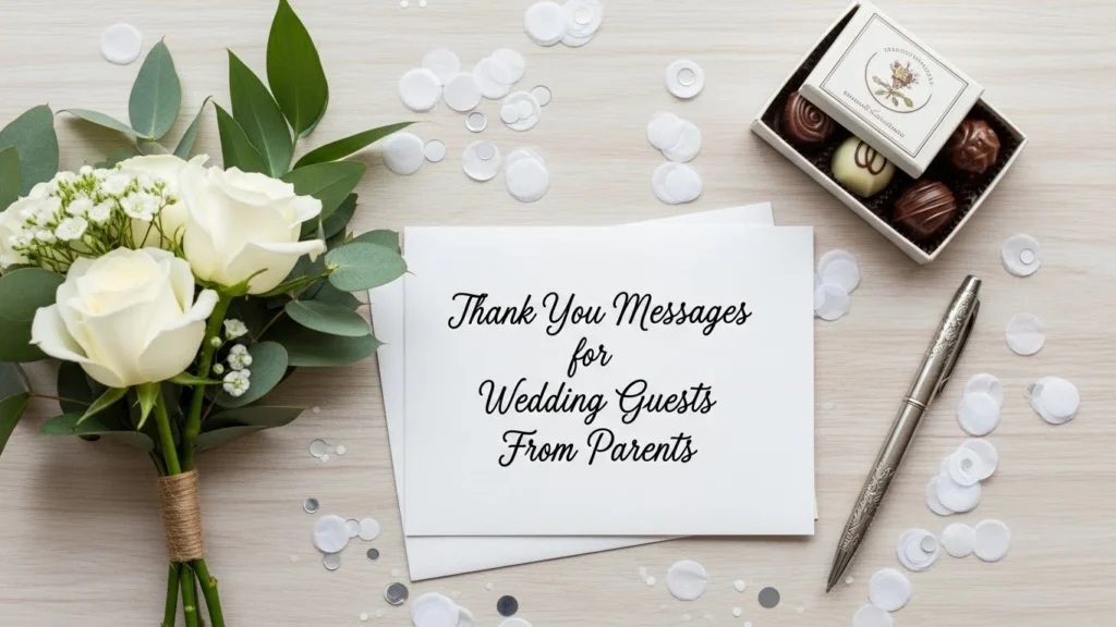 Thank You Messages for Wedding Guests From Parents