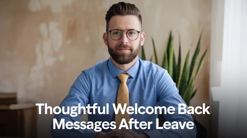 Thoughtful Welcome Back Messages After Leave